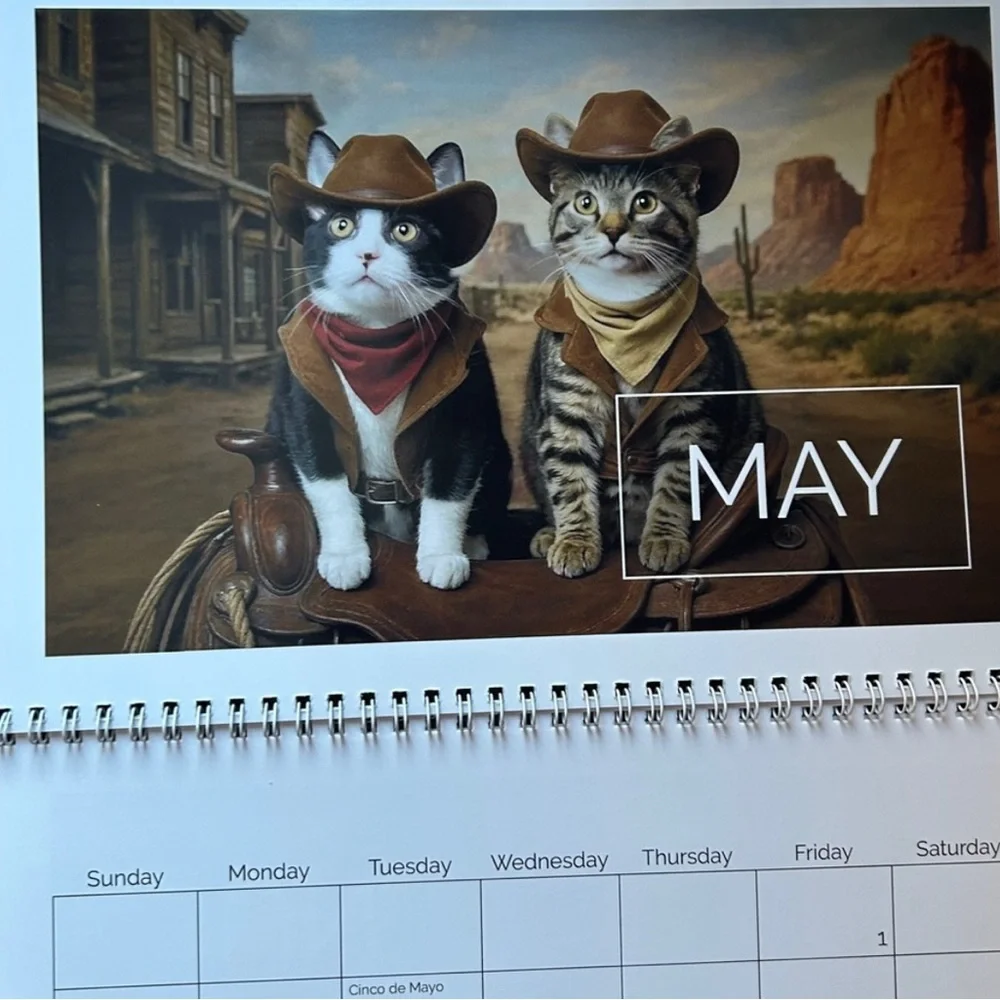 Cat Calendar 2026 NEW